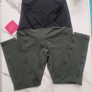 Maternity Crossover Active Capri Pants - Isabel Maternity by Ingrid & Isabel S